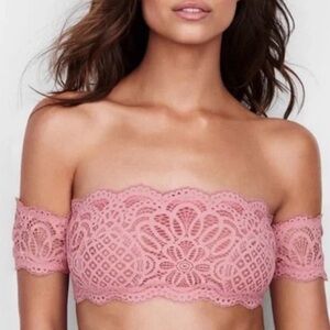 Victoria's Secret Lace Bandeau in mayve Pink